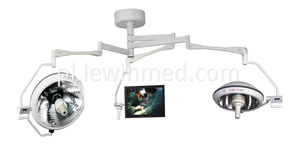 Medical equipment light with camera system